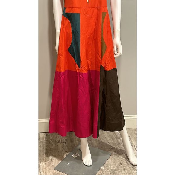 Akris Cotton Poplin Midi Dress with Composed Letters Print Size 8 - Picture 8 of 14